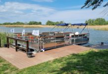 Zu Ostern gestartet: Fahrradfähre am Theiß-See