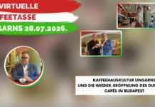 Die Virtuelle Kaffeetasse Ungarns am 28.07.2026 – Ungarns Kaffeehauskultur
